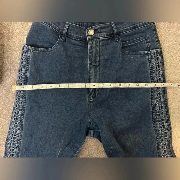 Vintage | Lafei Nier | Embellished Western Denim 2 Piece Set | Size  M [83] - Picture 13 of 13